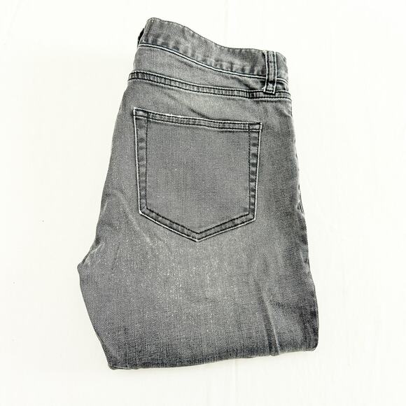 Sandro Paris Skinny Gray Wash Button Fly Denim Jeans Size 32 - Picture 1 of 9